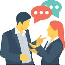 graphic of conversation