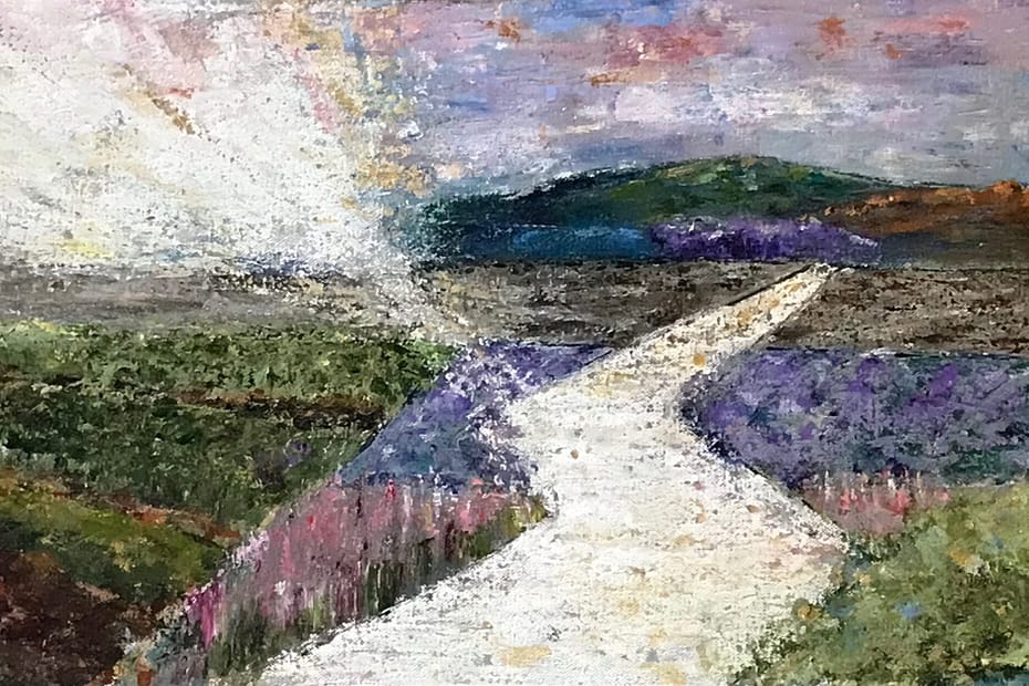 acrylic painting of God's path